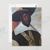 Ein Schwarzer aus dem Kongo Postkarte (Vorne/Hinten)