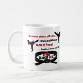 EIN schwarzer Gurt 1 KARATE-T - SHIRTS u. KLEID Kaffeetasse (Links)