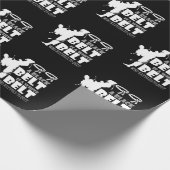 Ein schwarzer Gürtel ist ein weißer Gürtel, der si Geschenkpapier (Ecke)