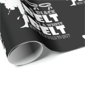 Ein schwarzer Gürtel ist ein weißer Gürtel, der si Geschenkpapier (Rolleneckpunkt)