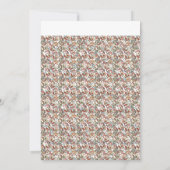 ein schwarzer Hintergrund mit einem roten, grünen  Einladung (Rückseite)