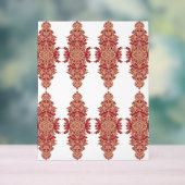 ein schwarzer Hintergrund mit rotem Muster Acrylschild (Neutral)