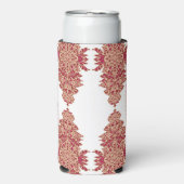 ein schwarzer Hintergrund mit rotem Muster Selters Dosenkühler (Seltzer Vorderseite)