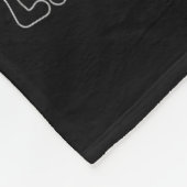 Ein Schwarzer hört zu und lernt ihn schwarz Fleecedecke (Ecke)