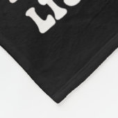 Ein Schwarzer hört zu und lernt ihn schwarz Fleecedecke (Ecke)