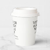 Ein schwarzer Job ist jeder Pappbecher (Rechts)