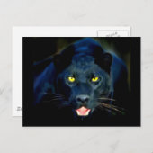 Ein schwarzer Panther Postkarte (Vorne/Hinten)