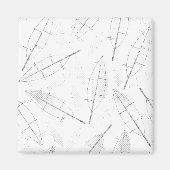 ein schwarzer Rahmen mit weißem Hintergrund mit Li Magnet (Vorne)