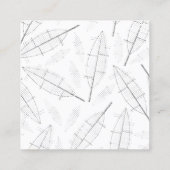 ein schwarzer Rahmen mit weißem Hintergrund mit Li Telefonnummerkarte (Rückseite)