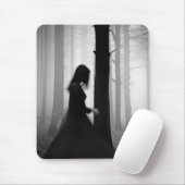 Ein schwarzer Schatten streift am Baum vorbei Mousepad (Mit Mouse)