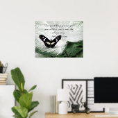 Ein schwarzer Schmetterling-Zitat für Kinder Poster (Heimbüro)