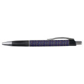Ein schwarzer und silberner Stift mit dekorativem  (Oberseite)