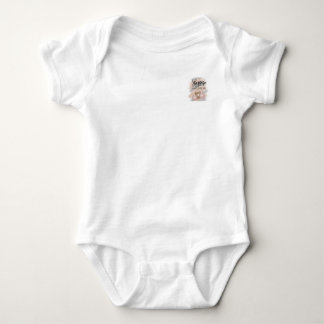 Ein schwarzes Frauen-Shirt mit langen Ärmeln Baby Strampler
