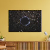 Ein schwarzes Loch in einem globalen Cluster Leinwanddruck (Insitu (Wohnzimmer))