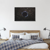 Ein schwarzes Loch in einem globalen Cluster Leinwanddruck (Insitu (Schlafzimmer))