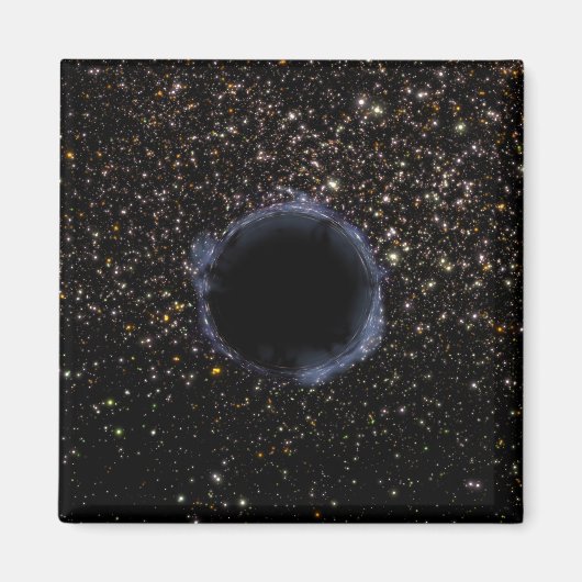 Ein schwarzes Loch in einem globalen Cluster Magnet (Vorne)