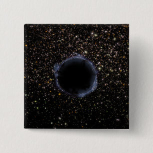 Ein schwarzes Loch in einer kugelförmigen Gruppe Button