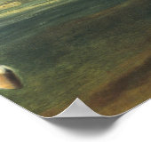 Ein schwarzes Pferd darstellend den Courbette Poster (Ecke)