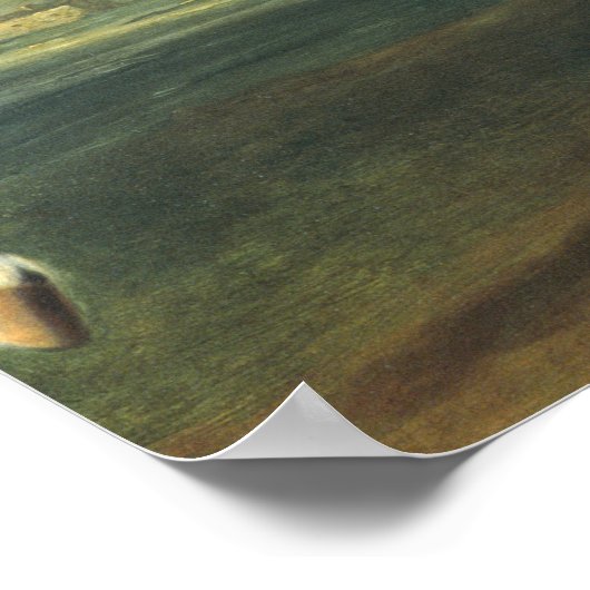 Ein schwarzes Pferd darstellend den Courbette Poster (Ecke)