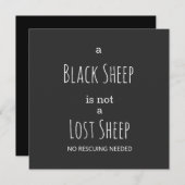 Ein Schwarzes Schaf ist kein verlorener Schafspass (Vorne/Hinten)