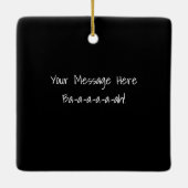 Ein Schwarzes Schaf ist kein verlorener Schafspass Keramikornament (Rückseite)