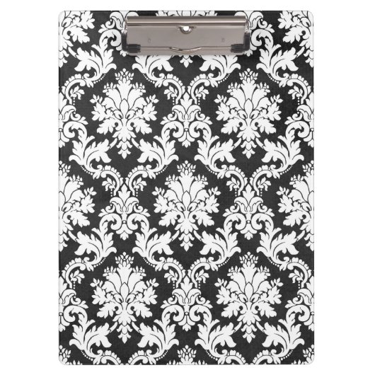 EIN SCHWARZES UND WEISSES DESIGN KLEMMBRETT (Vorderseite)