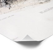 Ein Schwarzfüßer-Indianer auf dem Rücken. Poster (Ecke)