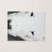 Ein Schwarzweiss-Bullterrier Puzzle (Horizontal)
