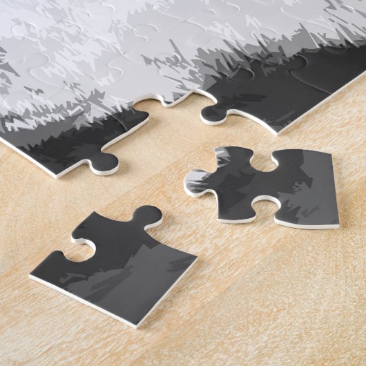 Ein Schwarzweiss-Bullterrier Puzzle (Seite)