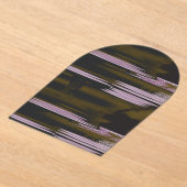 ein Schwarzweiß-Foto eines Gebäude Acryleinladungen (Ablage )