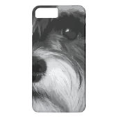 Ein Schwarzweiss-Zwergschnauzer Case-Mate iPhone Hülle (Rückseite)