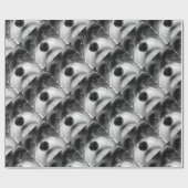 Ein Schwarzweiss-Zwergschnauzer Geschenkpapier (Flach)