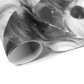 Ein Schwarzweiss-Zwergschnauzer Geschenkpapier (Rolleneckpunkt)