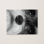 Ein Schwarzweiss-Zwergschnauzer Puzzle (Horizontal)