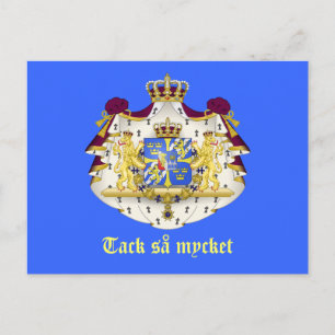 Ein Schwede dankt Ihnen Postkarte