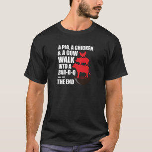 Ein Schwein, ein Huhn u. ein Kuh-Weg in einen T-Shirt