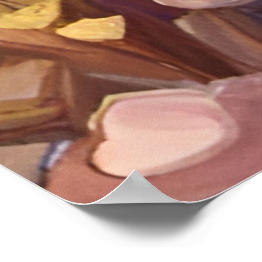 Ein Schwein in der frühen Nacht Poster (Ecke)