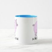 Ein Schwein sagt "Oink" Tasse (Zentrum)