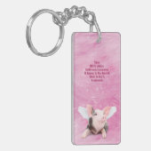 Ein Schweine glaubt Schlüsselanhänger (Vorderseite links)