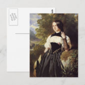 Ein Schweizer Mädchen aus Interlaken von Franz Win Postkarte (Vorne/Hinten)