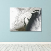 Ein schwerer Wintersturm 2 Leinwanddruck (Insitu (Holzboden))