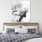 Ein schwerer Wintersturm Leinwanddruck (Insitu (Schlafzimmer))