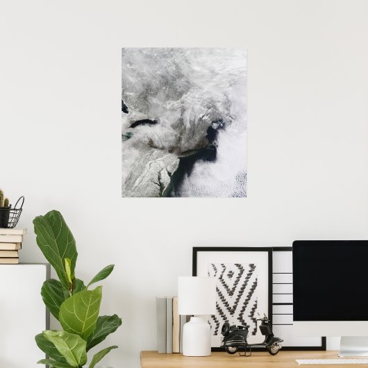 Ein schwerer Wintersturm Poster (Heimbüro)