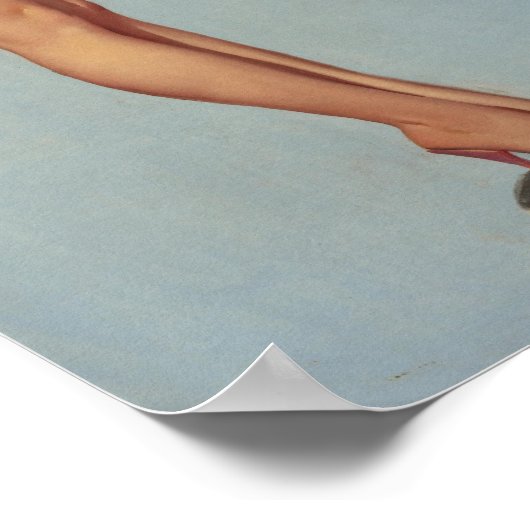 Ein schwerwiegendes Problem, ein Pinup zur Kalende Poster (Ecke)