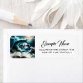 Ein schwimmendes Dampfbad Orca in der Welle. (Insitu)