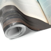 Ein schwimmendes Dampfbad Orca in der Welle. Geschenkpapier (Rolleneckpunkt)