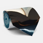 Ein schwimmendes Dampfbad Orca in der Welle. Krawatte (Gerollt)