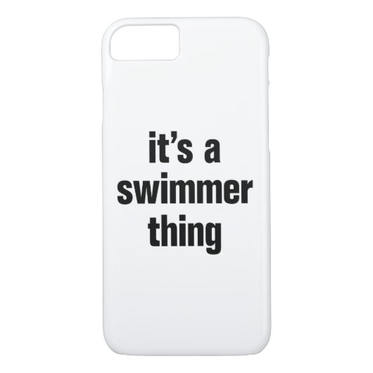ein Schwimmer Case-Mate iPhone Hülle (Rückseite)