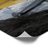 Ein Schwimmflugzeug im landschaftlichen Takahula-S Poster (Ecke)