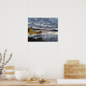 Ein Schwimmflugzeug im landschaftlichen Takahula-S Poster (Küche)